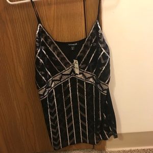 Sequin detail camisole, brand new - size M
